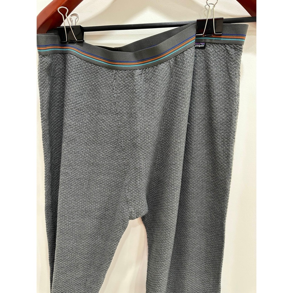 Patagonia Capilene Air Bottoms Mens XXL Gray Merino Wool Base Layer Leggings